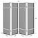 Pearce 4-panel Bamboo Room Divider Folding Screen Natural by Coaster