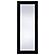 Cadence Tempered Glass Full Length Standing Mirror Black Oak by Coaster