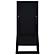 Cadence Tempered Glass Full Length Standing Mirror Black Oak by Coaster