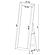 Cadence Tempered Glass Full Length Standing Mirror Black Oak by Coaster