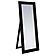 Cadence Tempered Glass Full Length Standing Mirror Black Oak by Coaster