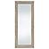 Cadence Tempered Glass Full Length Mirror Grey Washed Oak by Coaster