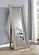 Cadence Tempered Glass Full Length Mirror Grey Washed Oak by Coaster