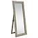 Cadence Tempered Glass Full Length Mirror Grey Washed Oak by Coaster