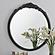 Sylvie French Provincial Round Wall Mirror Black by Coaster