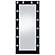 Zayan Full Length Floor Mirror w/Lighting Black High Gloss by Coaster