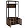 Quincy 2-door Engineered Wood Hall Tree Dark Pine and Black by Coaster
