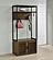 Quincy 2-door Engineered Wood Hall Tree Dark Pine and Black by Coaster