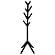 Margaret Solid Wood Coat Rack Clothing Hanger Black by Coaster