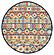 Calla Ivory/Multi Aztec Area Rug by KAS Rugs