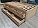 Captains Bed with Double Layer Drawers - Twin XL Size - Eco-Friendly Solid Beech Wood by Comfort Pure