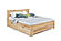 Carolina Eco Natural Platform Bed - Chemical Free w/Hand-Rubbed Oil Finish by Comfort Pure