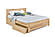 Carolina Eco Natural Platform Bed - Chemical Free w/Hand-Rubbed Oil Finish by Comfort Pure