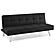 Serta&reg; Carson Convertible Futon in Black by Lifestyle