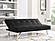 Serta&reg; Carson Convertible Futon in Black by Lifestyle