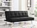 Serta&reg; Carson Convertible Futon in Black by Lifestyle
