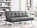 Serta&reg; Carson Convertible Futon in Charcoal by Lifestyle