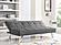 Serta&reg; Carson Convertible Futon in Charcoal by Lifestyle
