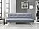 Serta&reg; Carson Convertible Futon in Light Gray by Lifestyle