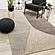 Cora Taupe Beige Grey Curvy Design Rug by Kalora