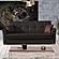 [Floor Sample] Diva Brown PU Leatherette Sofa Bed by Casamode
