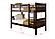 Twin/Twin Mission Bunkbed Cappuccino by Donco