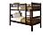 Twin/Twin Mission Bunkbed Cappuccino by Donco