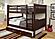 Full/Full Mission Bunk Bed With Trundle Bed Dark Cappuccino Finish by Donco