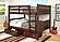 Full/Full Mission Bunk Bed With Dual Underbed Drawers Dark Cappuccino Finish by Donco
