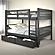 Full/Full Mission Bunk Bed With Dual Underbed Drawers Dark Grey Finish by Donco