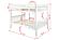 Full/Full Mission Bunk Bed White by Donco