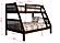Twin/Full Mission Bunk Bed Cappuccino by Donco