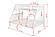Twin/Full Mission Bunk Bed White by Donco