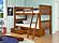 Twin/Twin Mission Bunk Bed With Slat Kit And Dual Under Bed Drawers Light Espresso Finish by Donco