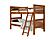 Twin/Twin Mission Bunk Bed With Slat Kit And Dual Under Bed Drawers Light Espresso Finish by Donco