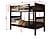 Twin/Twin Mission Bunk Bed With Under Bed Drawers Cappuccino Finish by Donco