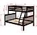 Twin/Full Mission II Bunk Bed Cappuccino by Donco