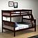 Twin/Full Mission II Bunk Bed Cappuccino by Donco