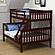 Twin/Full Mission II Bunk Bed Cappuccino by Donco