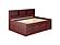 Full Daybed Bookcase Captains Bed With 3 Drawer Storage And Twin Trundle In Merlot Finish by Donco