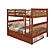 Full/Full Mission Bunk Bed With Trundle Bed Light Espresso Finish by Donco