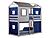 Deer Blind Bunk Rustic Grey w/Blue Tent Kit by Donco