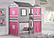 Deer Blind Rustic Grey w/Pink Tent Kit by Donco