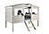 Twin Tree House Loft Rustic Grey by Donco