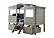 Twin Tree House Loft Rustic Grey w/Drawers by Donco