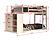 Mission Chest Bunk White by Donco