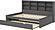 Full Bookcase Day Bed In Dark Grey by Donco
