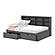 Full Bookcase Day Bed In Dark Grey w/Dual Under Bed Drawers by Donco