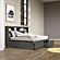 Full Bookcase Day Bed In Dark Grey w/Dual Under Bed Drawers by Donco
