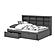 Full Bookcase Day Bed In Dark Grey w/Dual Under Bed Drawers by Donco